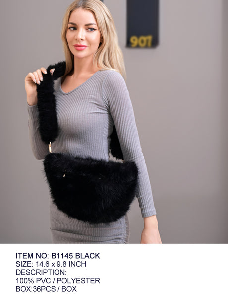 Fashion Fur Bag #B1145 - Multiple Colors (PC)