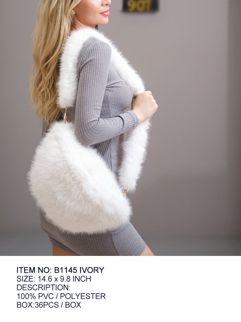 Fashion Fur Bag #B1145 - Multiple Colors (PC)