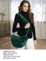 Fashion Fur Bag #B1145 - Multiple Colors (PC)
