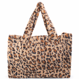 Fashion Fur Brown Leopard Tote Bag #BFBAG-BRCHEETAH (PC)