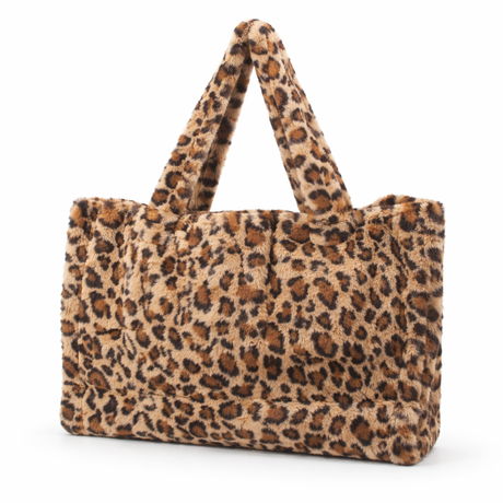 Fashion Fur Brown Leopard Tote Bag #BFBAG-BRCHEETAH (PC)