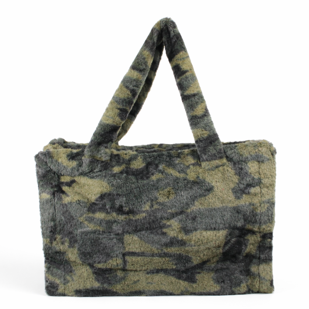 Fashion Fur Camo Green Tote Bag #BFBAG-CAMO (PC)