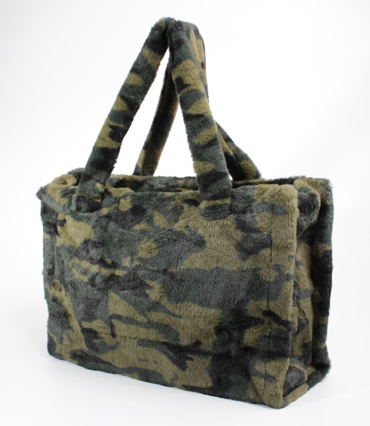 Fashion Fur Camo Green Tote Bag #BFBAG-CAMO (PC)