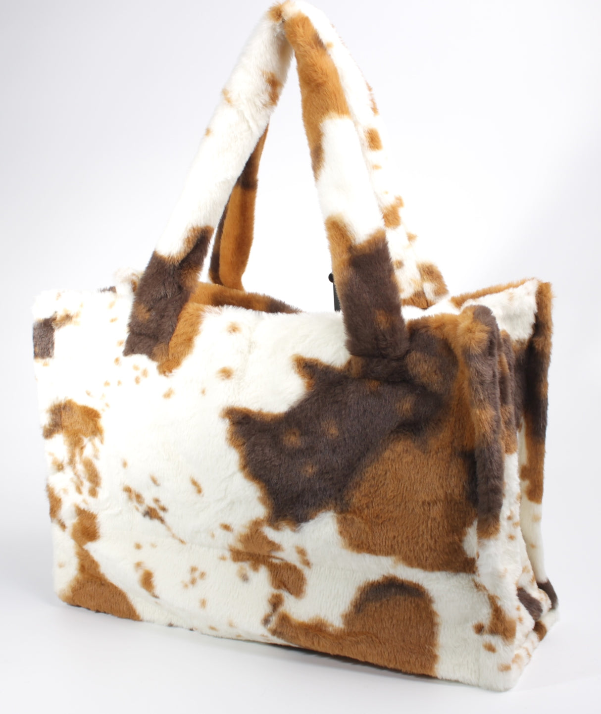 Fashion Fur Cow Print Tote Bag #BFBAG-WBCOW (PC)