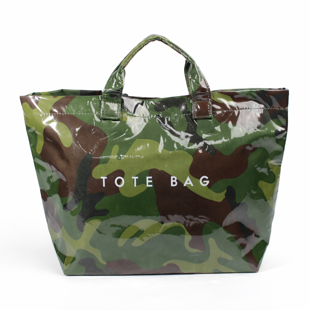 Fashion Gloss Camo Green Tote Bag #PLTOTE-CAM (PC)