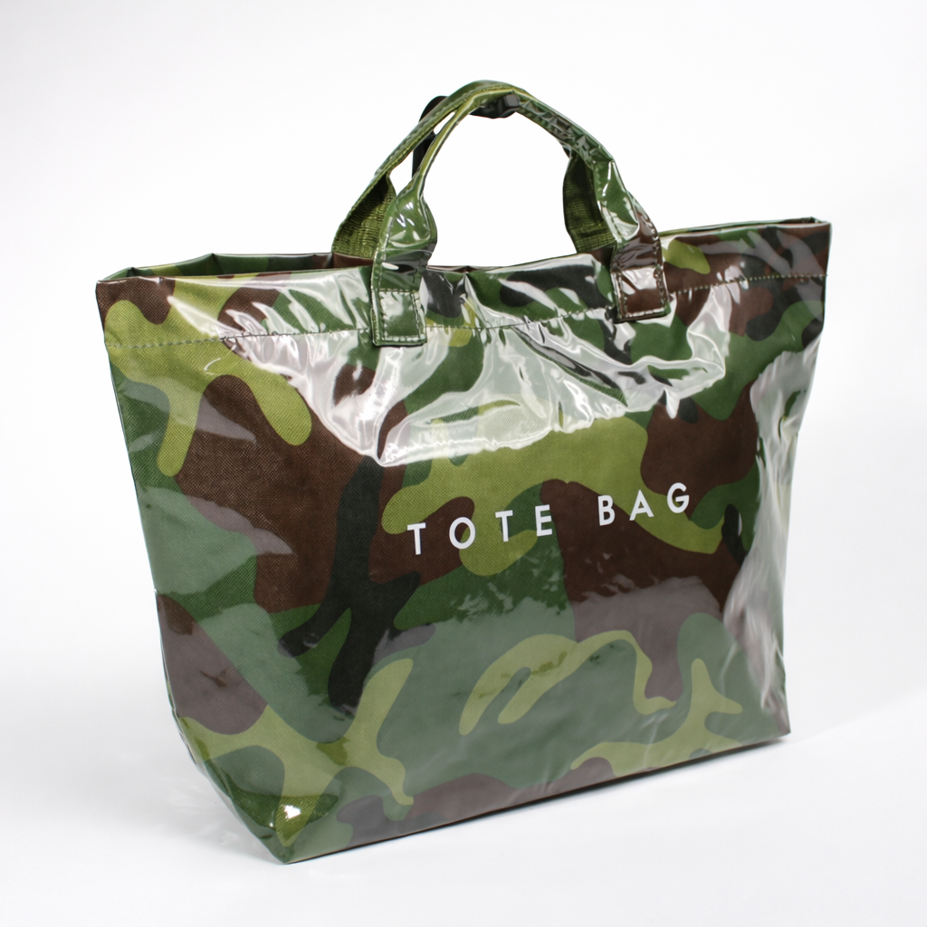 Fashion Gloss Camo Green Tote Bag #PLTOTE-CAM (PC)