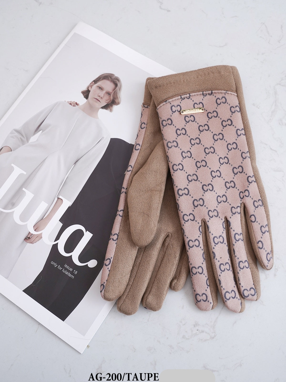 Fashion Design Winter Gloves #AG200 - Multiple Colors (PC)