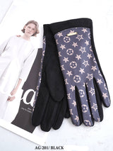 Fashion Design Winter Gloves #AG201 - Multiple Colors (PC)
