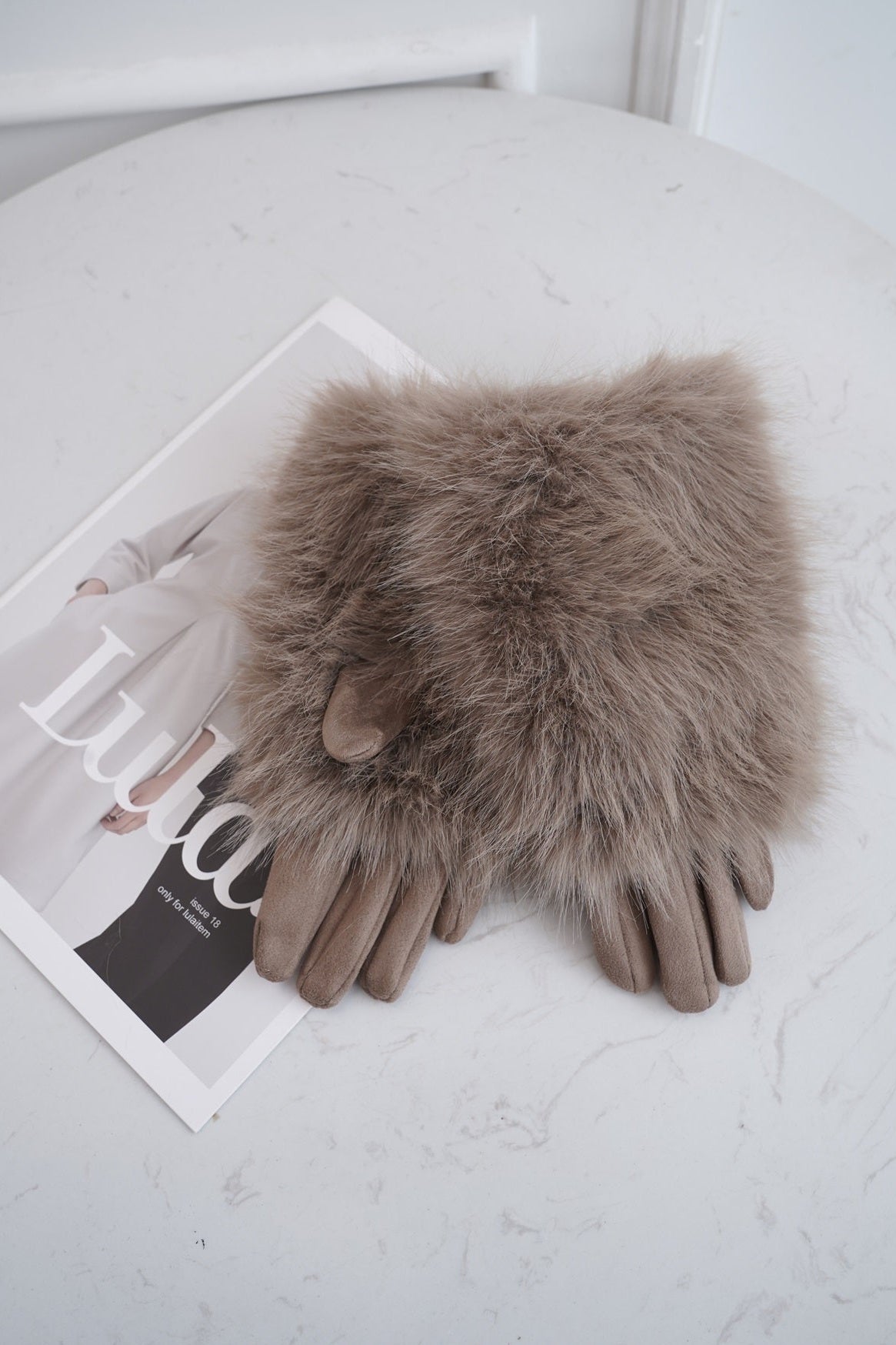 Fashion Furry Winter Gloves #AG203 - Multiple Colors (PC)