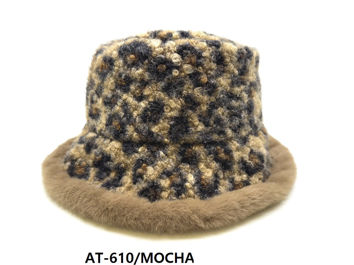 Fashion Leopard Bucket Hat #AT610 - Multiple Colors (PC)