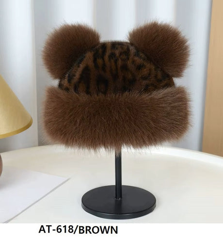 Fashion Animal Fur Bucket Hat #AT618 - Multiple Colors (PC)