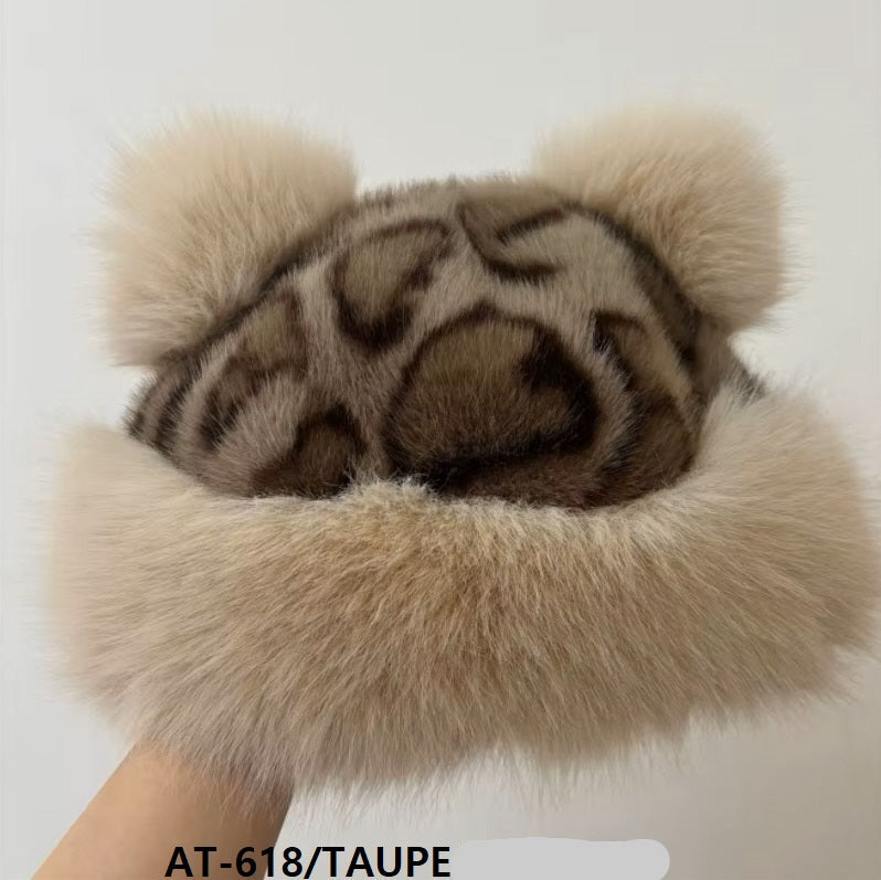 Fashion Animal Fur Bucket Hat #AT618 - Multiple Colors (PC)