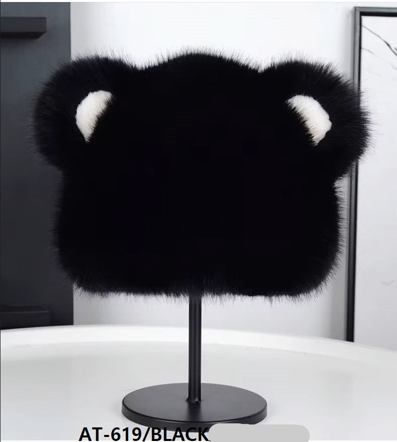 Fashion Animal Fur Bucket Hat #AT619 - Multiple Colors (PC)