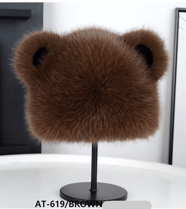 Fashion Animal Fur Bucket Hat #AT619 - Multiple Colors (PC)