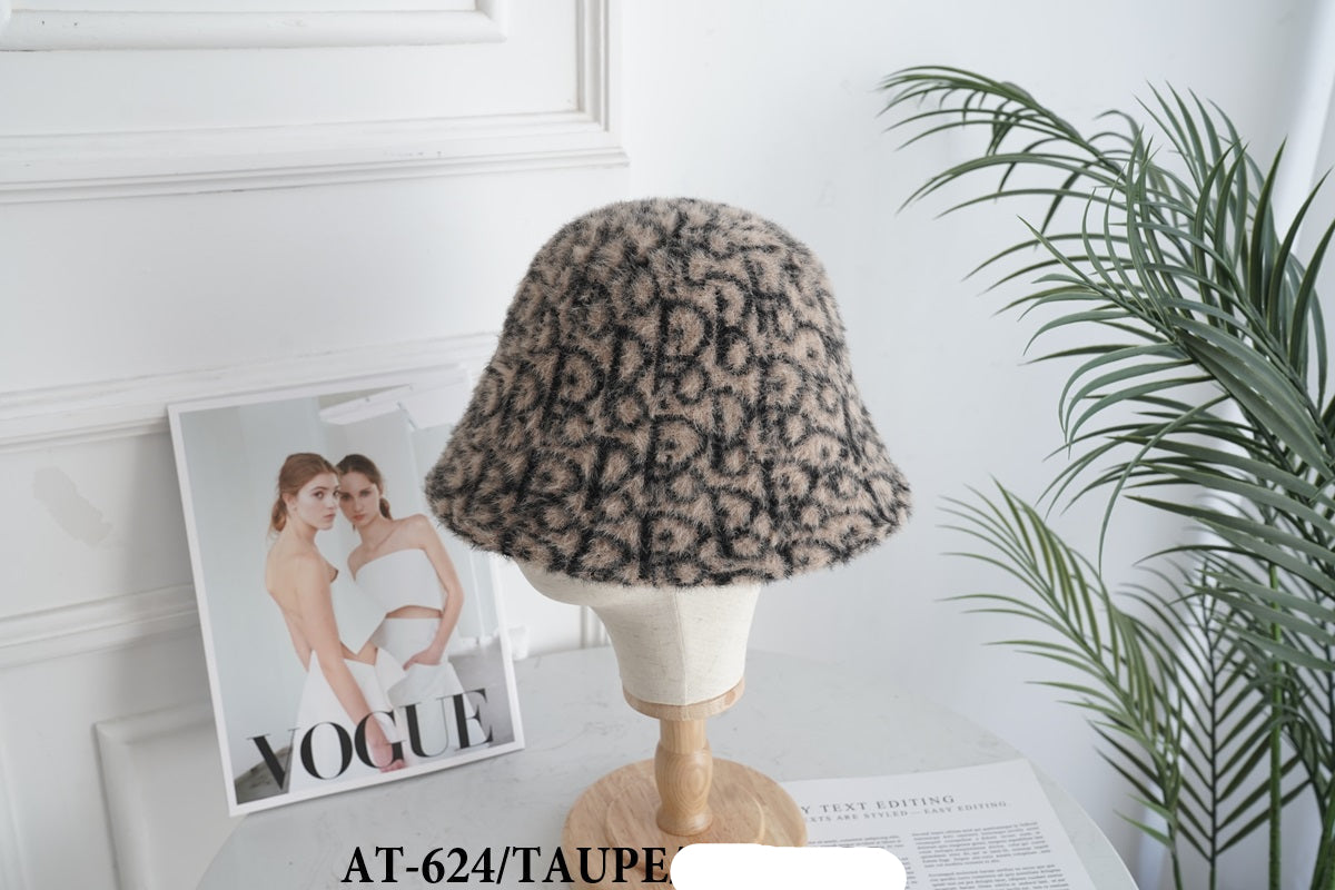 Fashion Design Fur Bucket Hat #AT624 - Multiple Colors (PC)