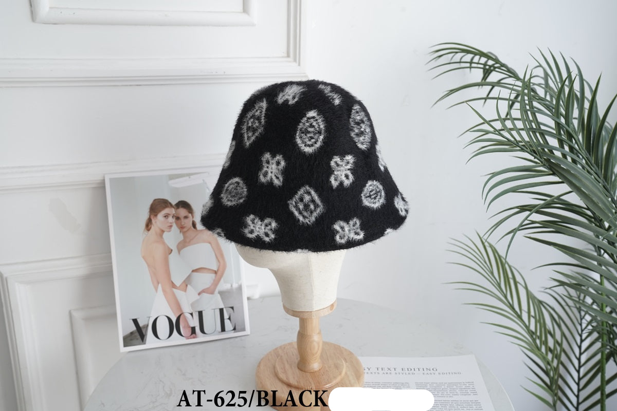 Fashion Design Fur Bucket Hat #AT625 - Multiple Colors (PC)