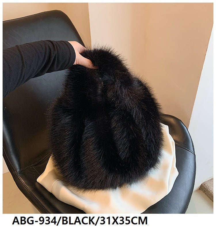 Fashion Fur Tote Bag #ABG934 - Multiple Colors (PC)