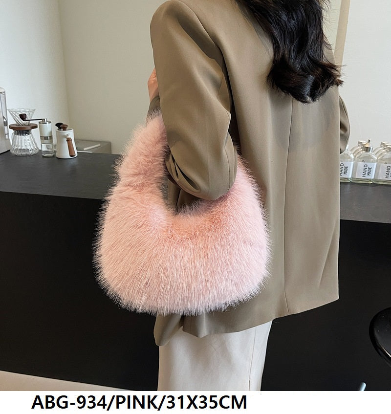 Fashion Fur Tote Bag #ABG934 - Multiple Colors (PC)