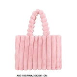Fashion Fur Tote Bag #ABG935 - Multiple Colors (PC)