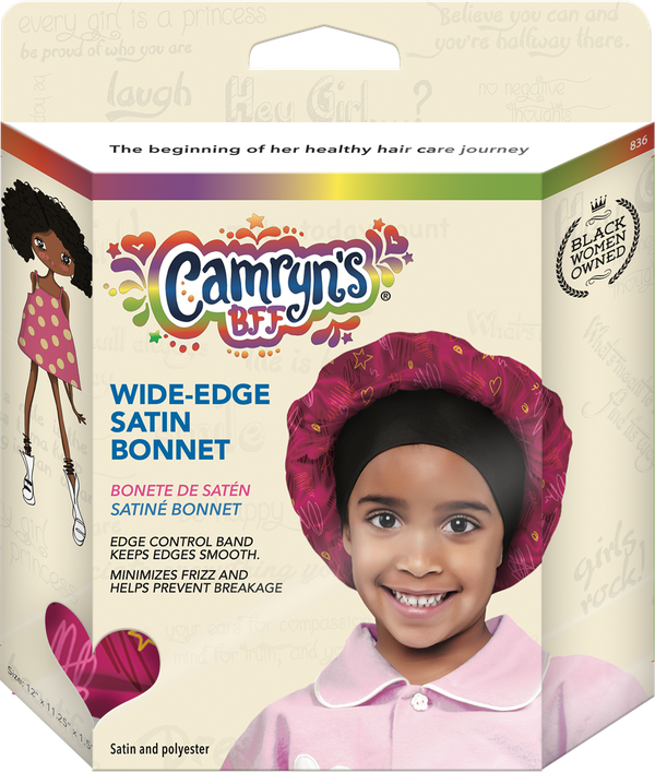 #836 Camryn's BFF Wide Edge Satin Bonnet (4PC)