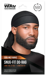 #106 WavEnforcer Snug Fit Do-Rag - Black (8PC)