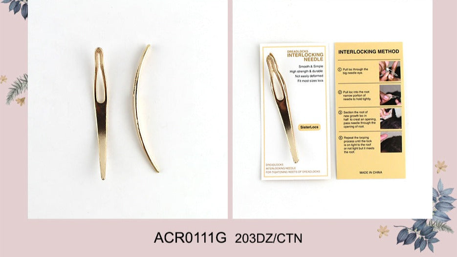 AB Dreadlock Interlocking Needle #ACR0111G (12PC)