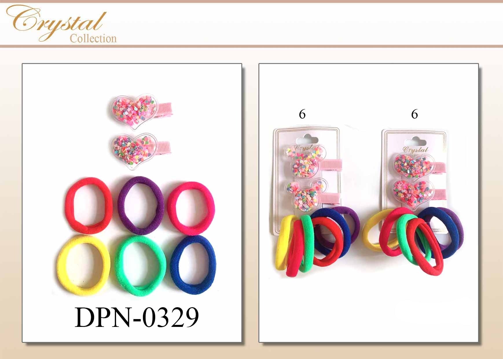 Ponytails & Small Hairclips For Kids #DPN0329 - Assort (12PC)