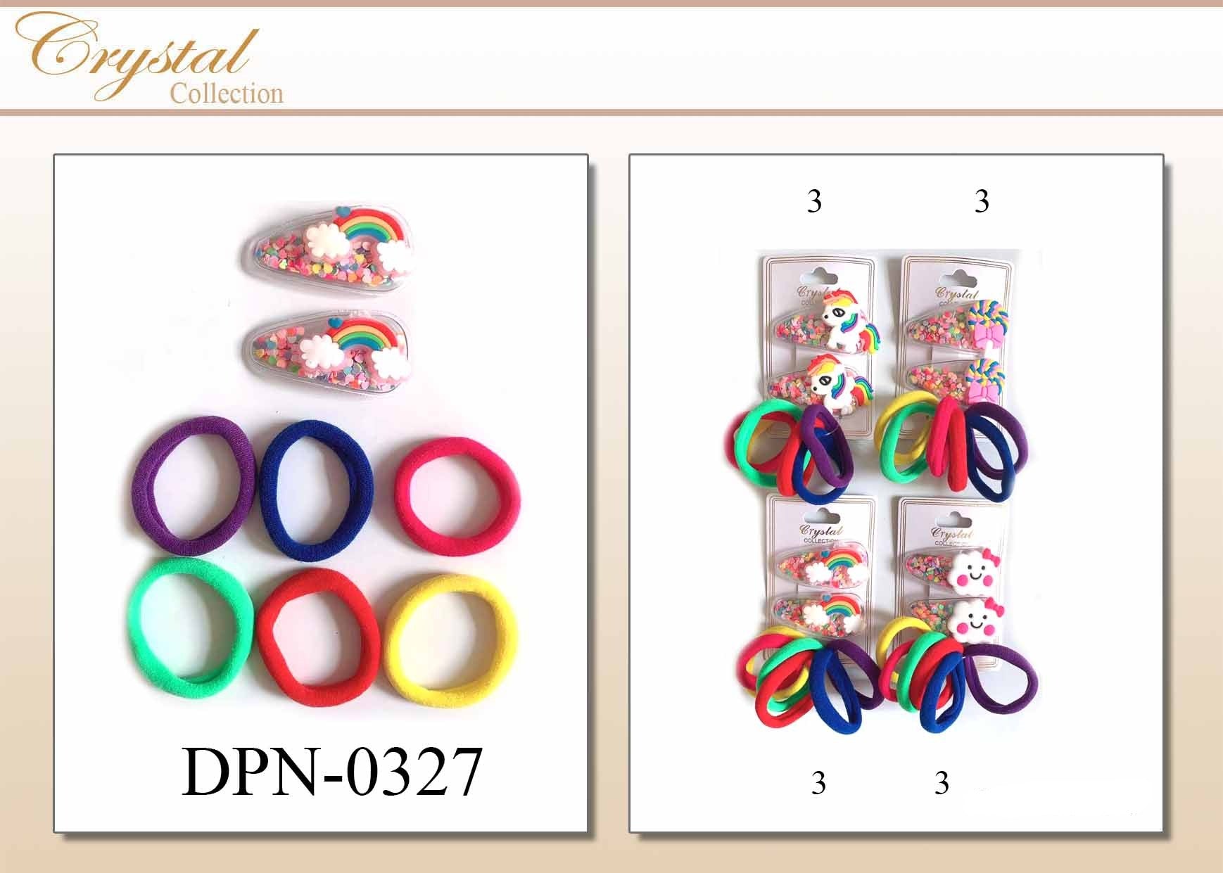 Ponytails & Hairclips For Kids #DPN0327 - Assort (12PC)