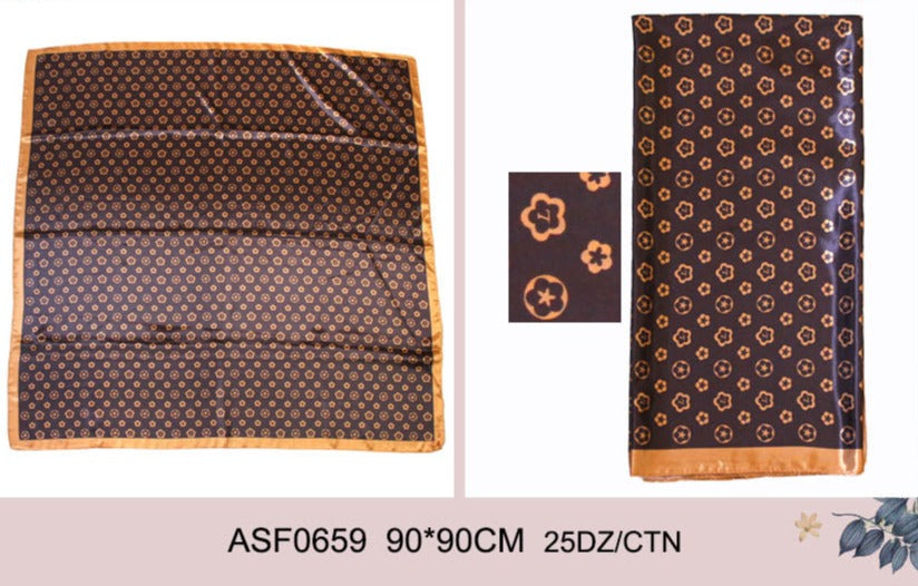 Fashion Designed Head Scarf #ASF0659 No Card (12PC)