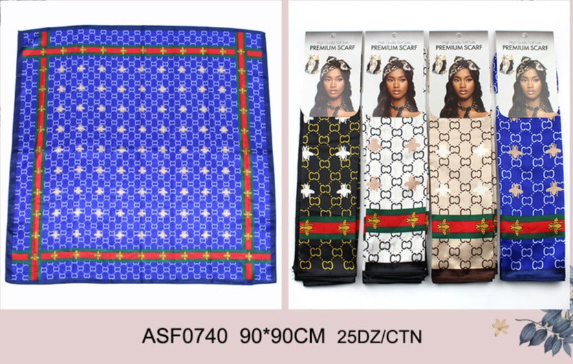 Fashion Designed Head Scarf #ASF0740 (12PC)