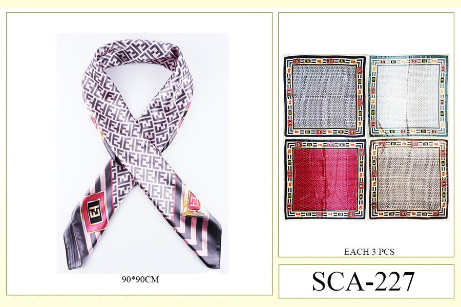 Fashion Designed Head Scarf #SCA227 No Card (12PC)