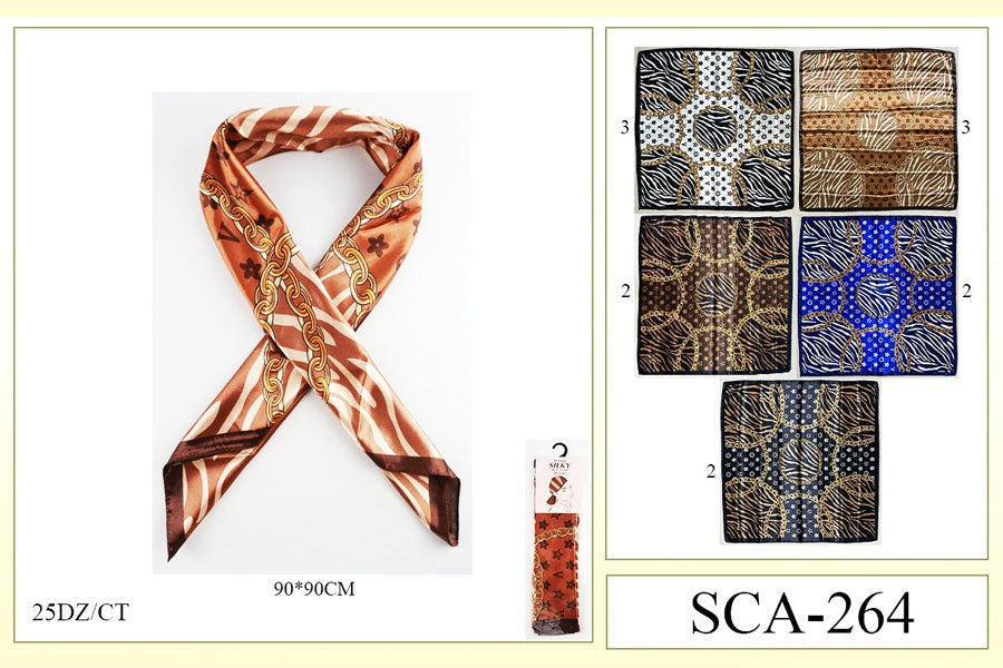 Fashion Designed Head Scarf #SCA264 (12PC)
