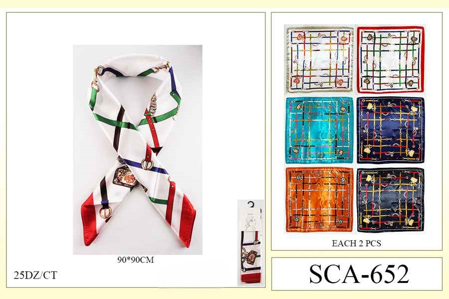 Fashion Designed Head Scarf #SCA652 (12PC)