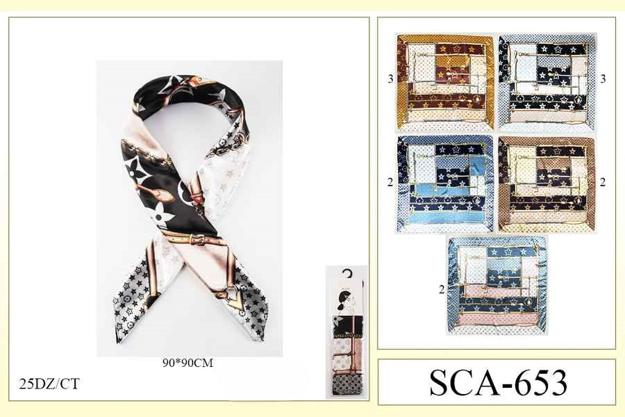 Fashion Designed Head Scarf #SCA653 (12PC)