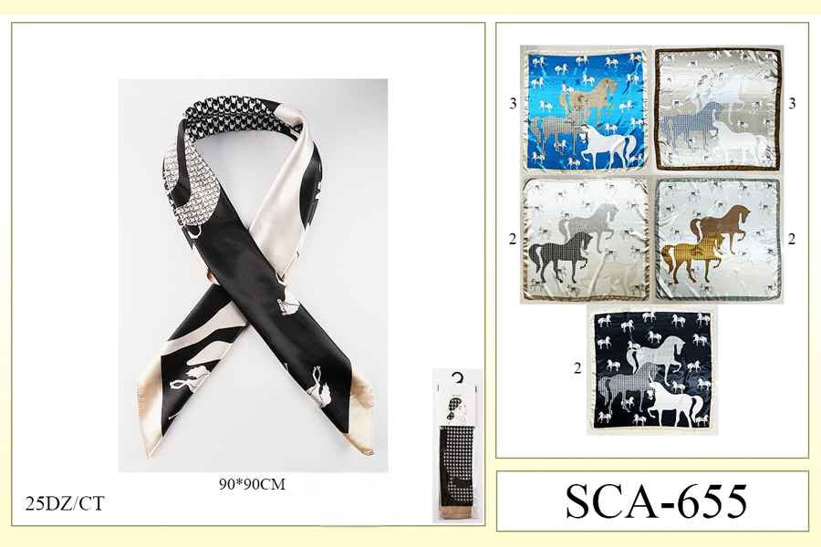 Fashion Designed Head Scarf #SCA655 (12PC)