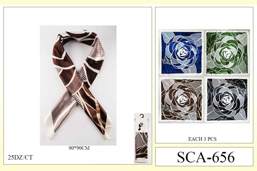 Fashion Designed Head Scarf #SCA656 (12PC)