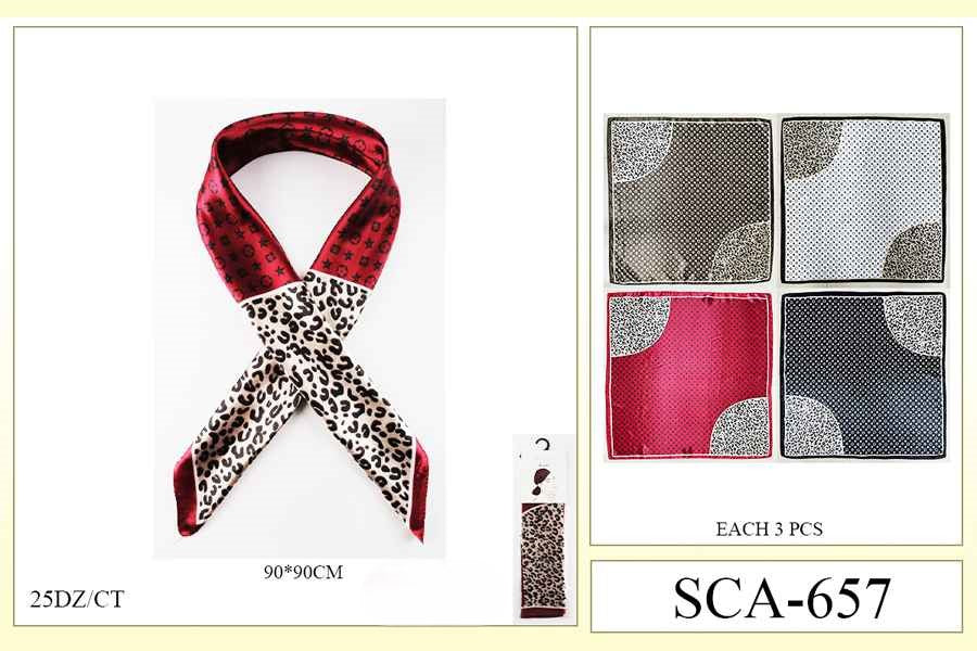 Fashion Designed Head Scarf #SCA657 (12PC)