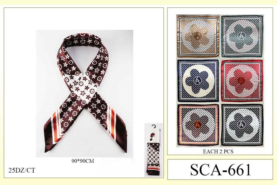 Fashion Designed Head Scarf #SCA661 (12PC)