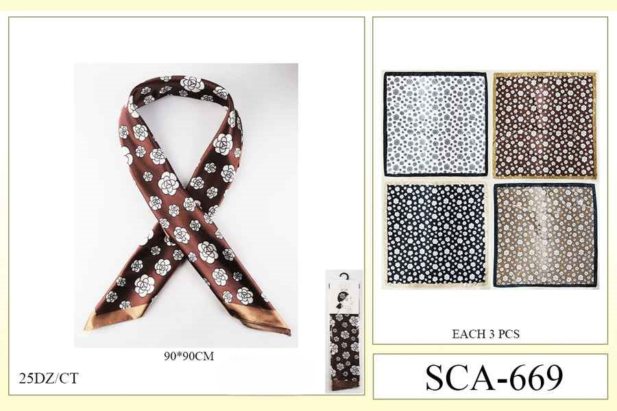 Fashion Designed Head Scarf #SCA669 (12PC)