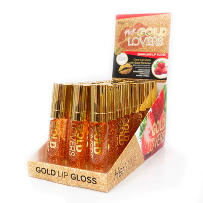 HerMINE Gold Lovers Sparkling Lip Gloss #HGLS (24PC)