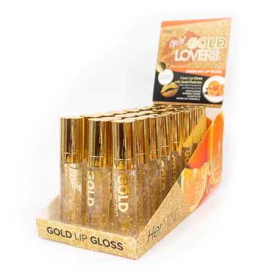 HerMINE Gold Lovers Sparkling Lip Gloss #HGLS (24PC)