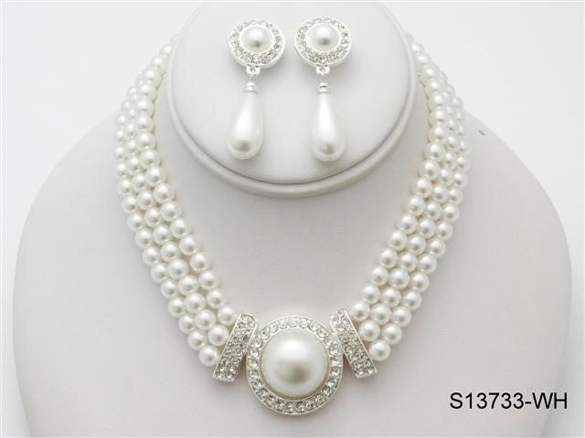 Fashion Jewelry Set #S13733WH (PC)