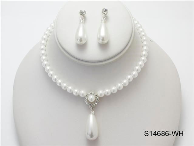 Fashion Jewelry Set #S14686WH (PC)