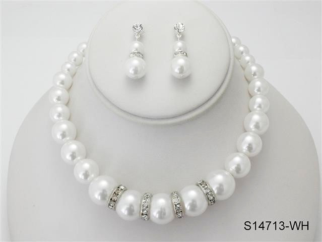 Fashion Jewelry Set #S14713WH (PC)