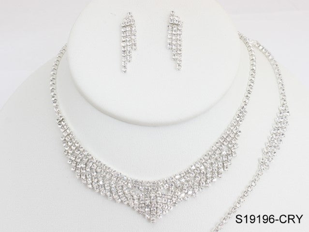 Fashion Jewelry Set #S19196/CRY (PC)