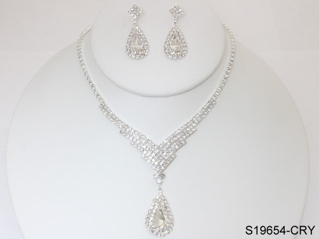 Fashion Jewelry Set #S19654/CRY (PC)