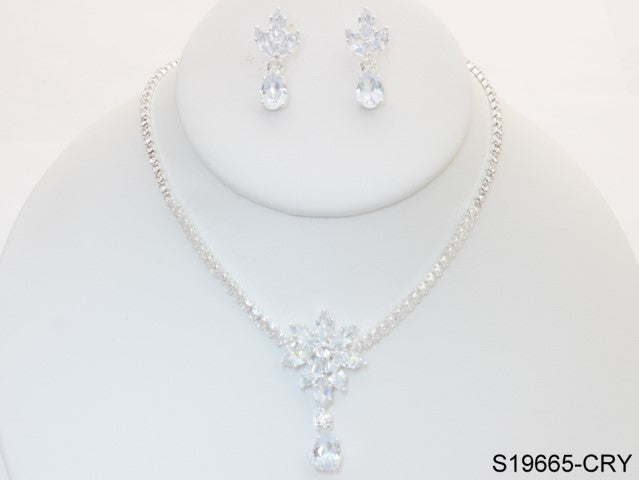 Fashion Jewelry Set #S19665/CRY (PC)