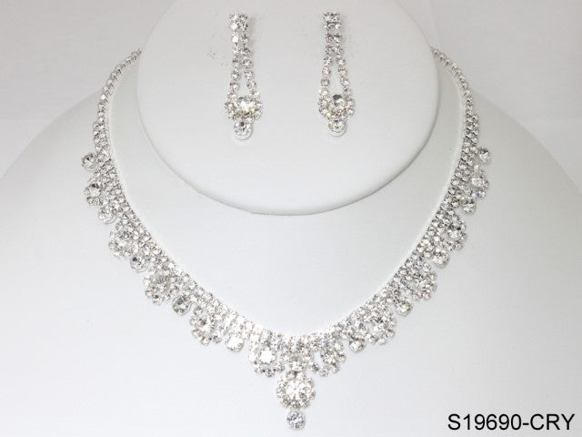 Fashion Jewelry Set #S19690/CRY (PC)