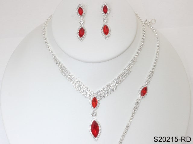 Fashion Jewelry Set #S20215RD (PC)