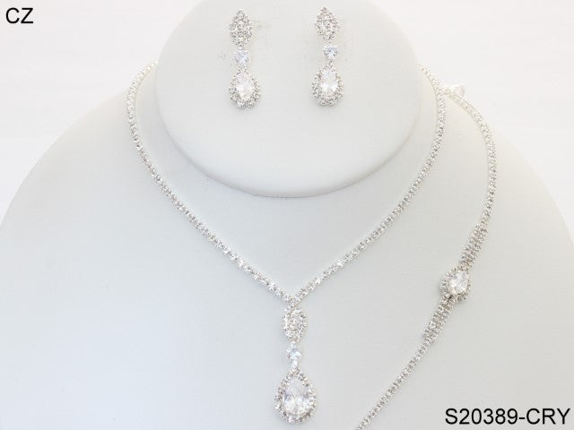Fashion Jewelry Set #S20389/CRY (PC)